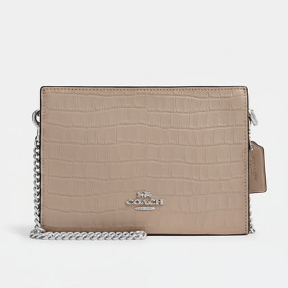 NWT Coach Slim Crossbody In Croc-embossed & Smooth Leather