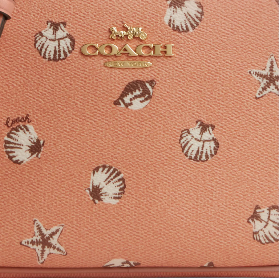 NWT Coach Medium Jamie Camera Bag With Shell Print
