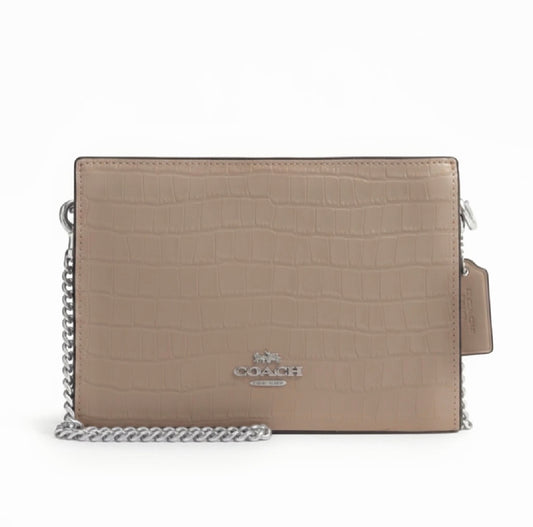 NWT Coach Slim Crossbody In Croc-embossed & Smooth Leather
