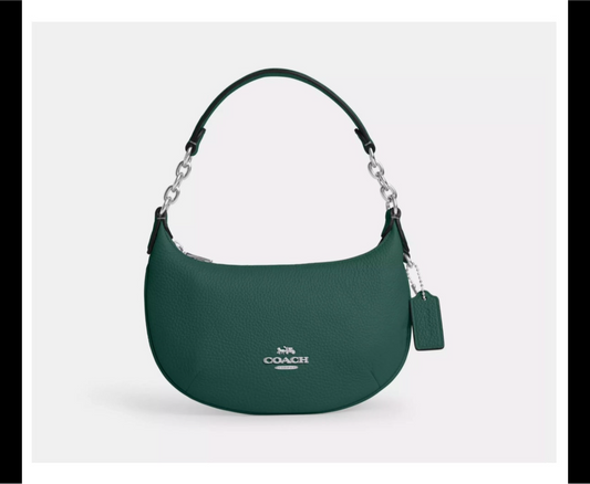 NWT Coach Mini Payton Bag Leather Handbag in Emerald Green