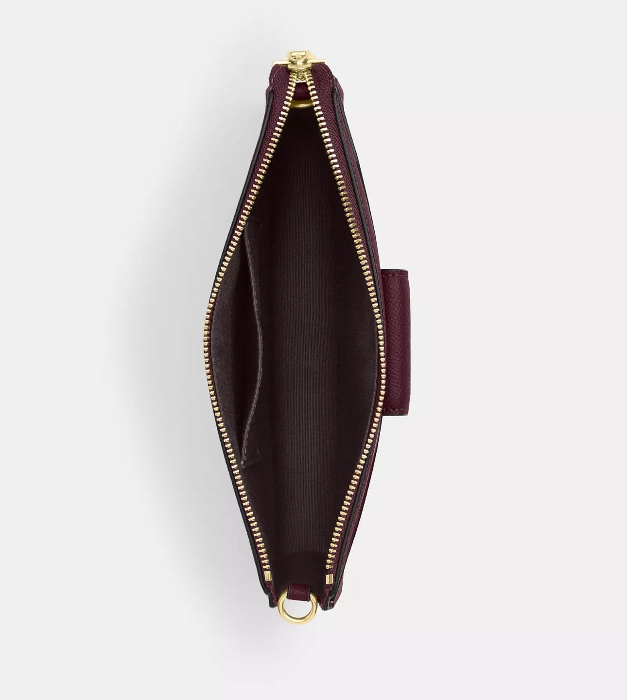 NWT Coach Poppy Crossbody Leather Bag In Dark Wine