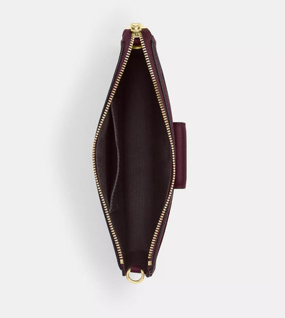 NWT Coach Poppy Crossbody Leather Bag In Dark Wine