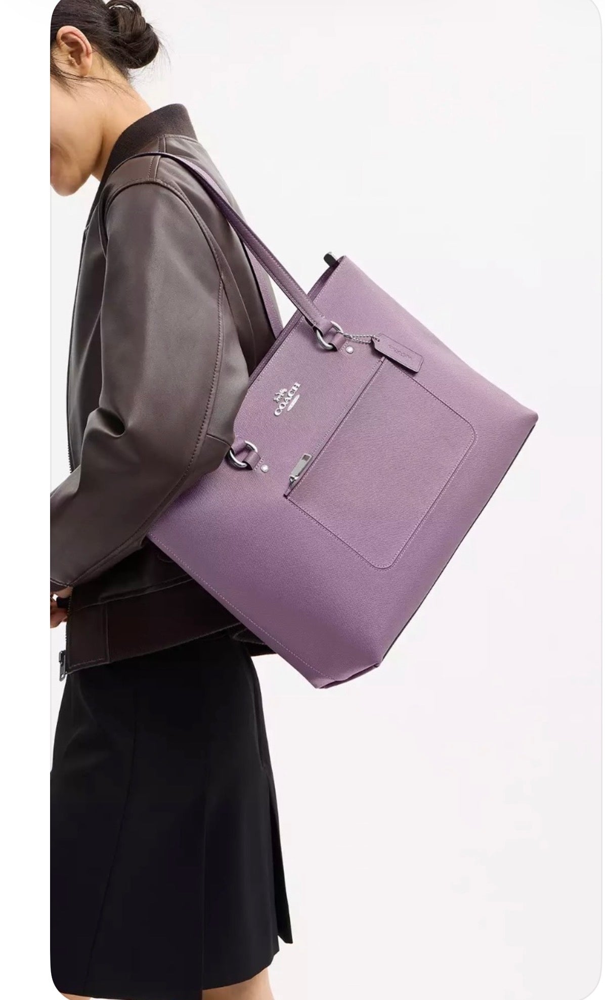 NWT Coach station Tote Bag In Light Purple