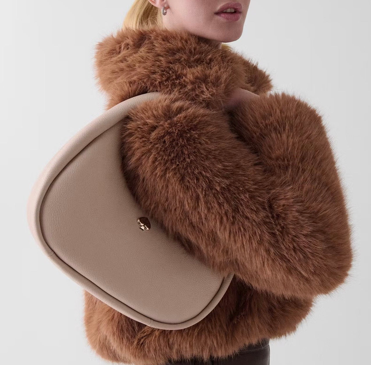 NWT Kate Spade Large Kayla Crescent Leather Shoulder Bag