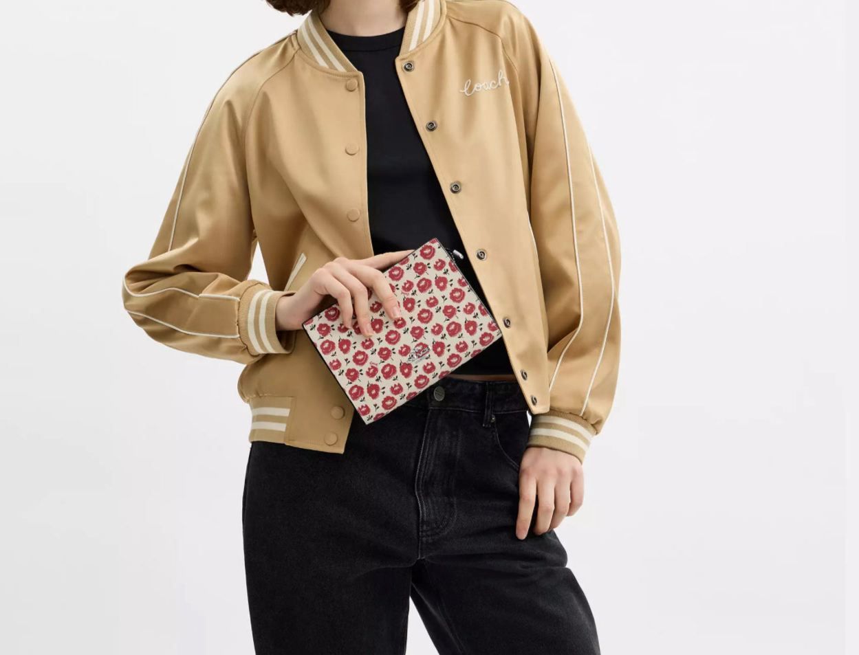 NWT Coach Slim Crossbody Bag With Floral Print