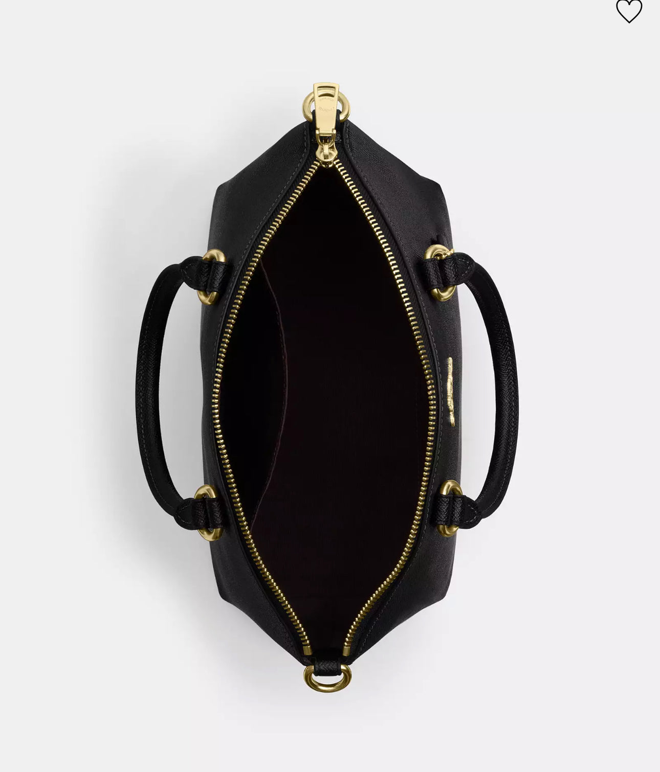 NWT Coach Leather Sadie Satchel Bag In Black