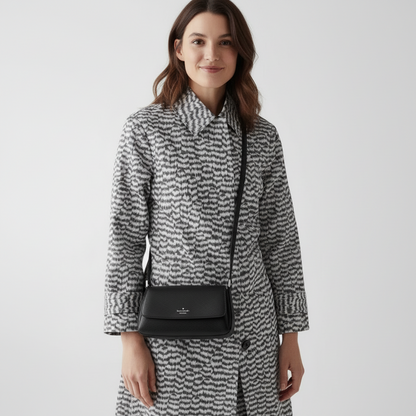 NWT Kate Spade Sutton Mini Crossbody Leather Bag In Black