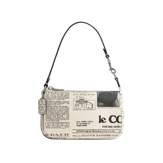 NWT Coach Nolita 19 Leather Bag with Newspaper Print
