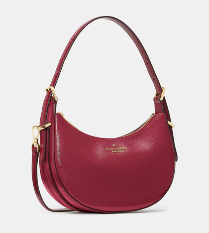 NWT Kate Spade Nova Textured Patent Leather Crescent Shoulder Bag