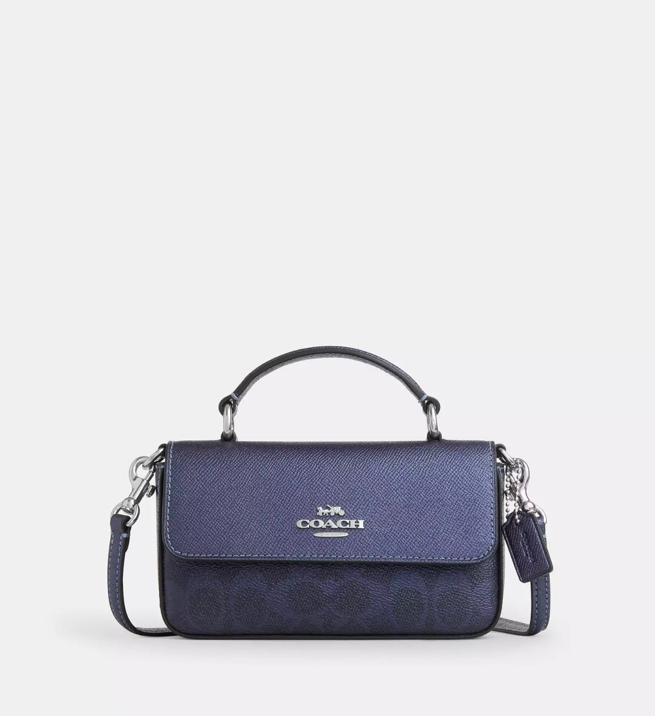 NWT Coach Mini Josie Top Handle Bag In Signature Canvas