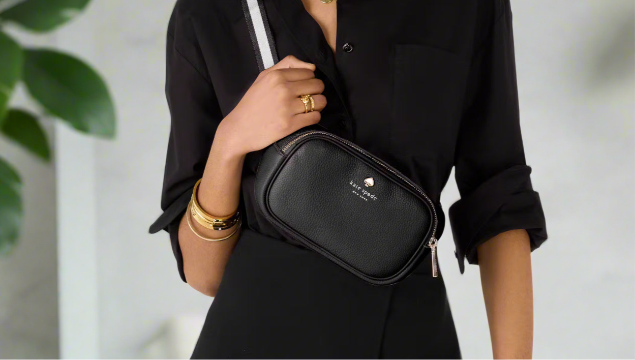 NWT Kate Spade Emma Leather Belt Bag In Black – Ourbello NWT Kate Spade Emma Leather Belt Bag In Black – Ourbello