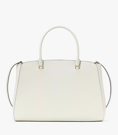 NWT Kate Spade Phoebe Commuter Leather Tote In Meringue