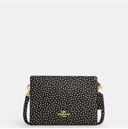 NWT Coach Slim Crossbody Leather Bag With Spot Print