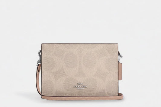 NWT Coach Slim Crossbody Bag In Sketch Signature Canvas