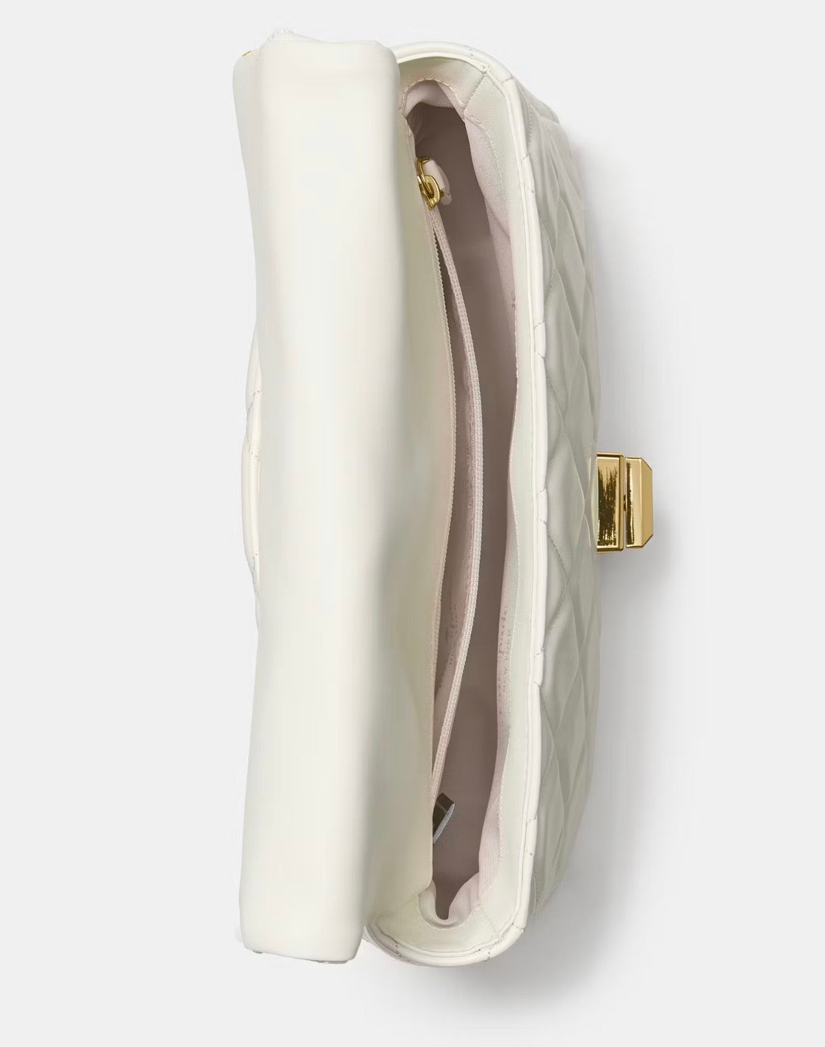 NWT Kate Spade Carey Quilted Leather Small Flap Crossbody Bag In Meringue