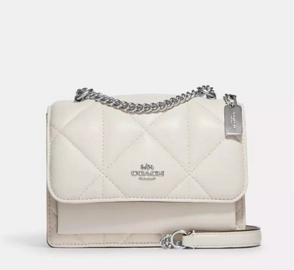 Coach Mini Klare Crossbody Leather Bag With Puffy Diamond Quilting