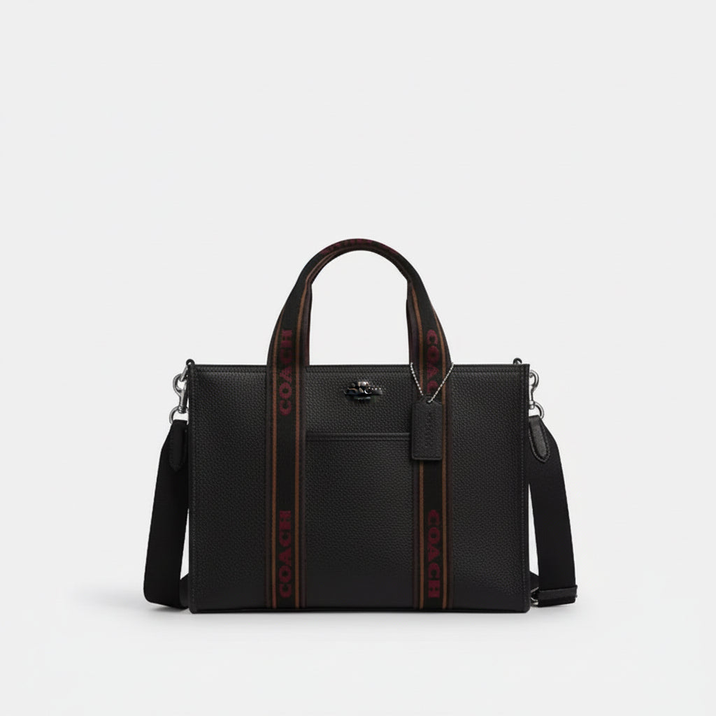 NWT Coach Smith Tote Leather Bag In Black