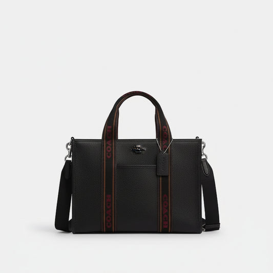 NWT Coach Smith Tote Leather Bag In Black