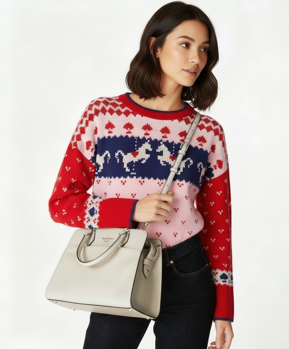 NWT Kate Spade Madison Medium Leather Satchel/Crossbody In Meringue