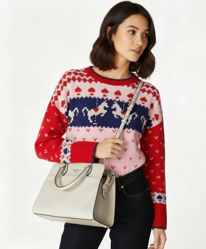 NWT Kate Spade Madison Medium Leather Satchel/Crossbody In Meringue