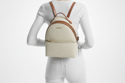 NWT Michael Kors Sheila Medium Logo Backpack
