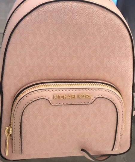 NWT Michael Kors Jaycee XS Convertible Zip Pocket Backpack In Blush
