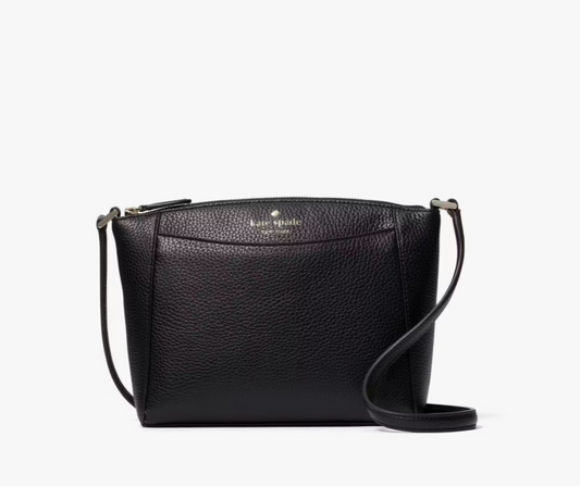 NWT Kate Spade Leather Monica Small Crossbody Bag In Black