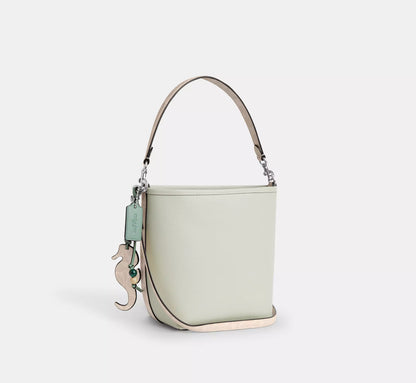 NWT Coach City Bucket Bag With Seahorse Charm