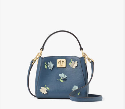 NWT Kate Spade Phoebe Floral Applique Mini Top Handle Crossbody