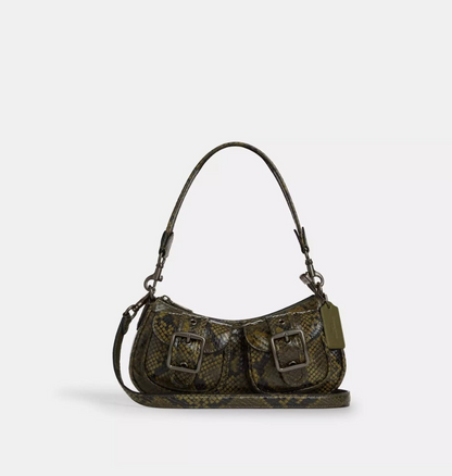 NWT Coach Leather Ashton Bag With Snake Print