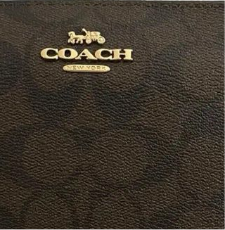 Coach Large CornerZip Wristlet Wallet In Signature Canvas