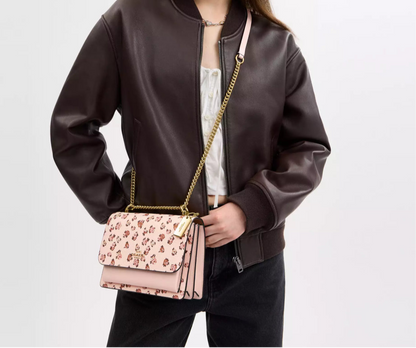 NWT Coach Klare Crossbody Bag With Rose Print In Blush