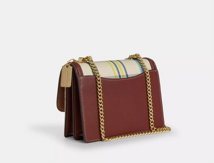 NWT Coach Klare Crossbody Bag With Plaid Print In Jacquard & Leather