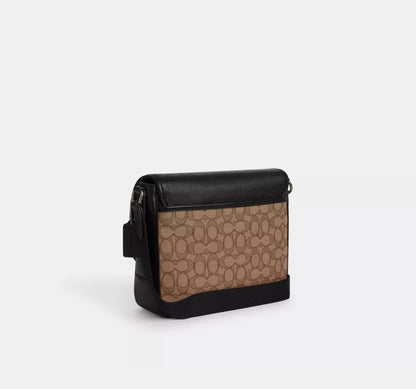 NWT Coach Men’s Sprint Map Bag 25 In Signature Jacquard & Leather