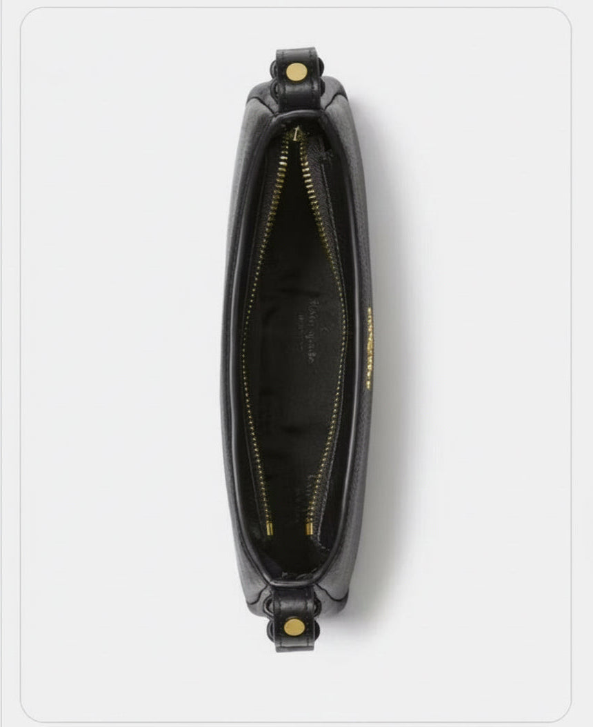 NWT Kate Spade Leather Juliette Small Shoulder Bag In Black