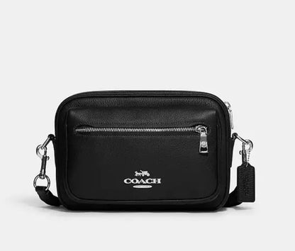 Coach Elias Crossbody Leather Bag Black