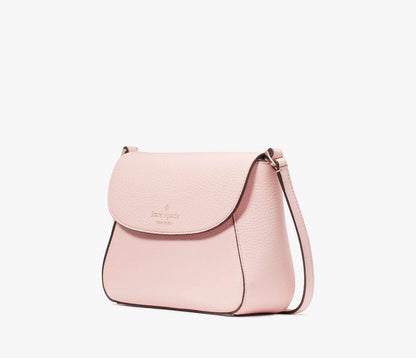 NWT Kate Spade Monica Small Flap  Leather Crossbody Bag In Blush