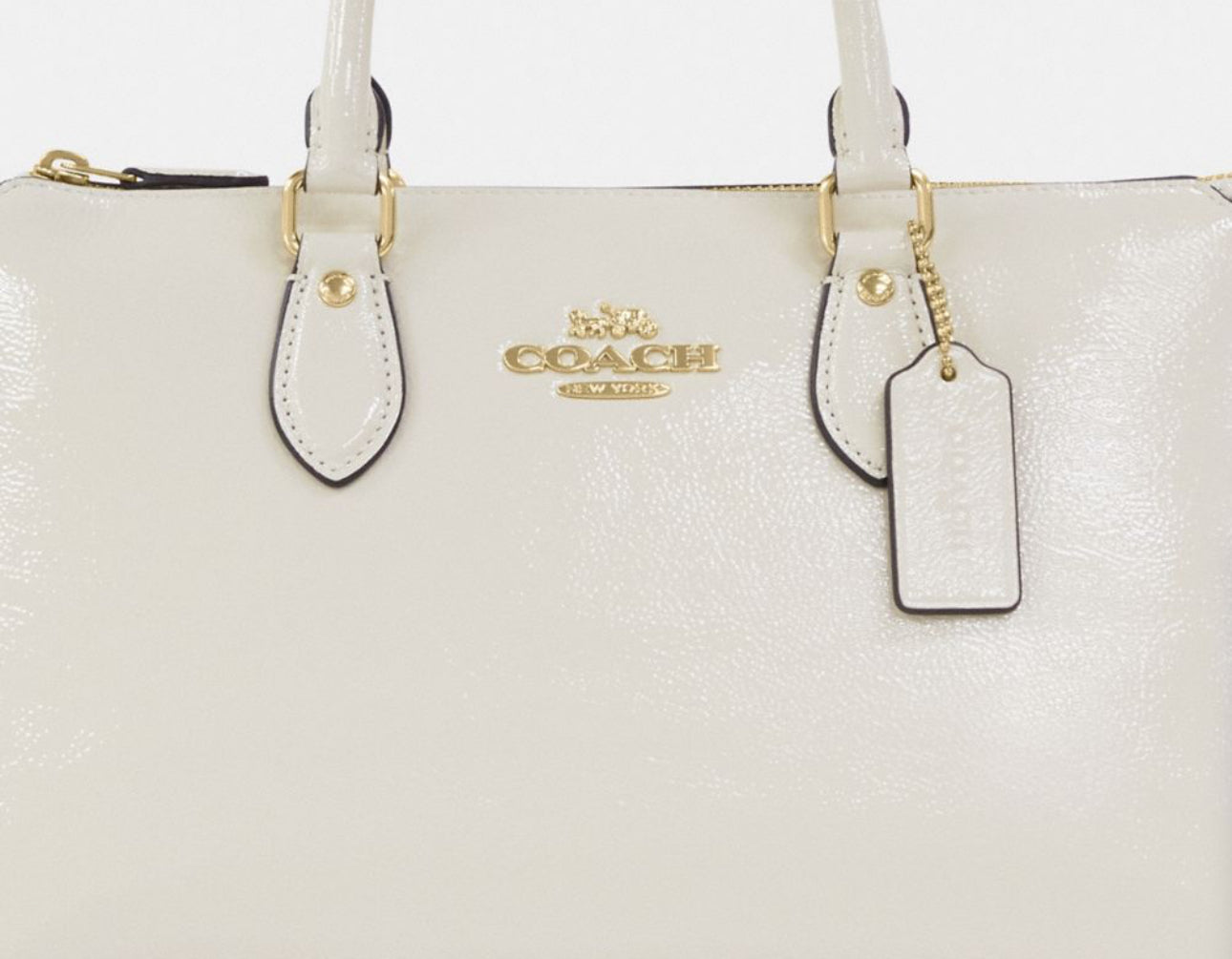 Coach Georgia Satchel Bag In Patent Leather