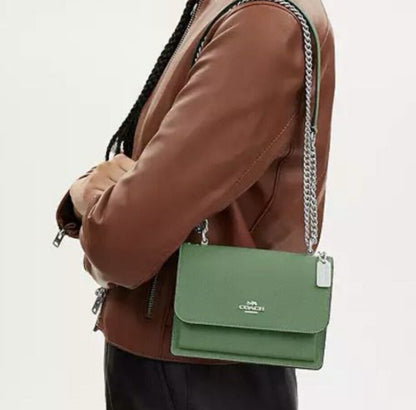 Coach Mini Klare Crossbody Leather Bag Soft Green