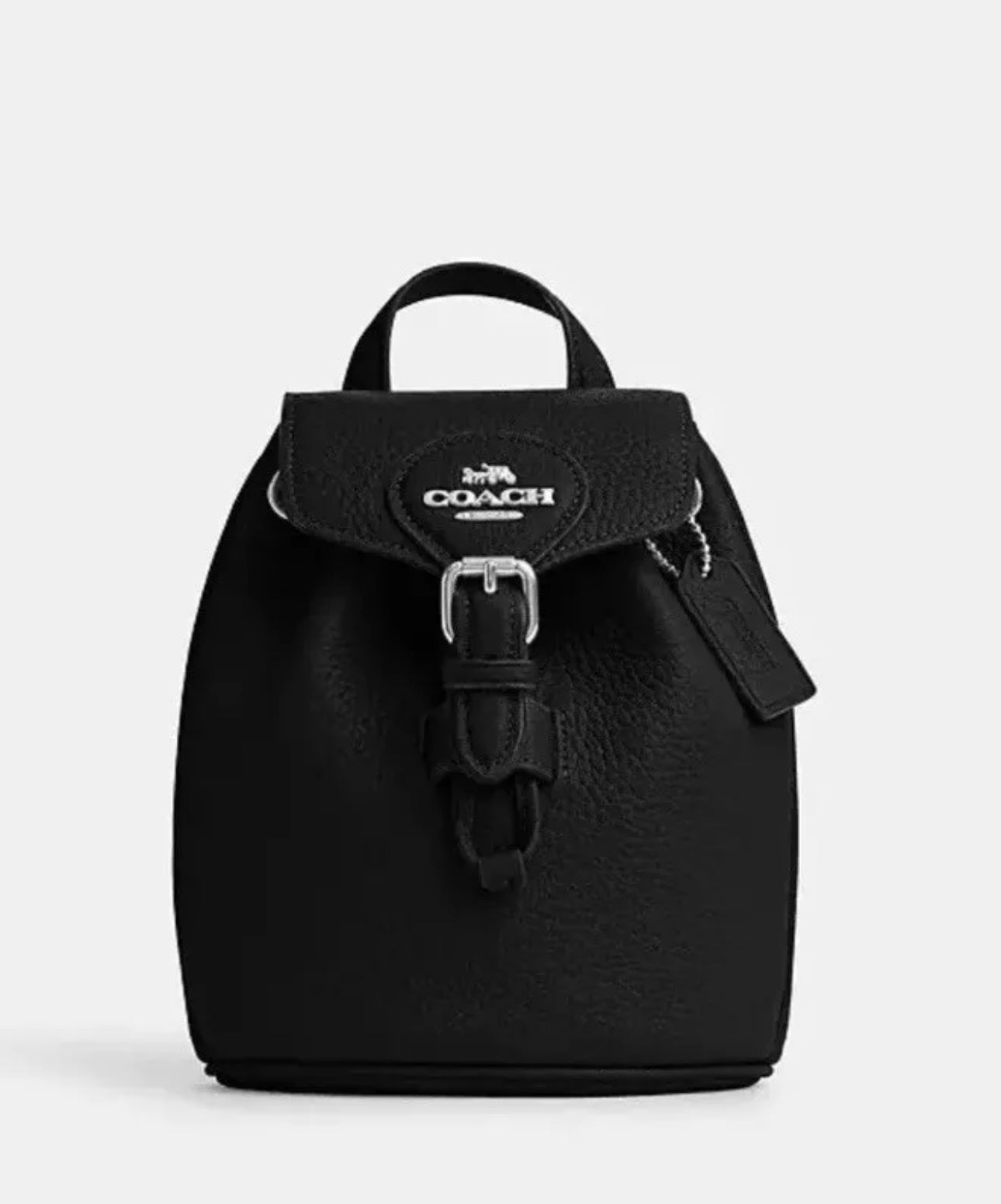 Coach Amelia Convertible Backpack In Leather -Black