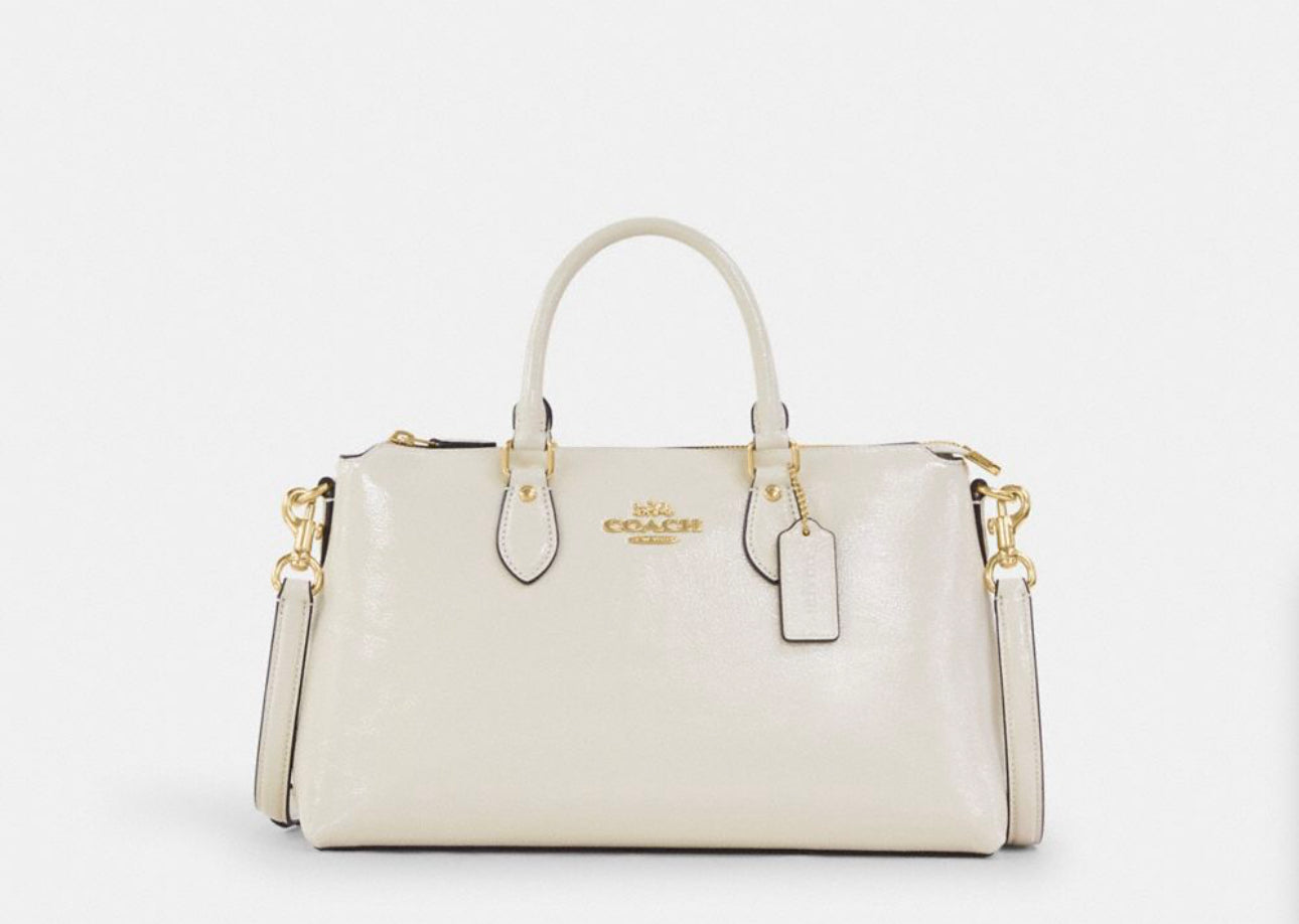 Coach Georgia Satchel Bag In Patent Leather