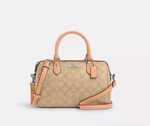 Coach Rowan Satchel Crossbody In Signature Canvas & Leather