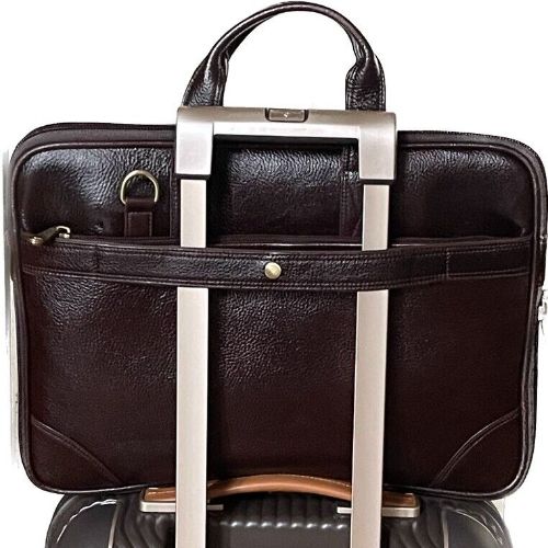 Top Grain Genuine Buffalo Leather Computer/ Laptop Bag For Men/Women