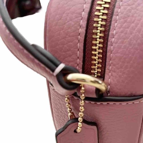 Coach Leather Mini Jamie Camera Crossbody Bag In True Pink