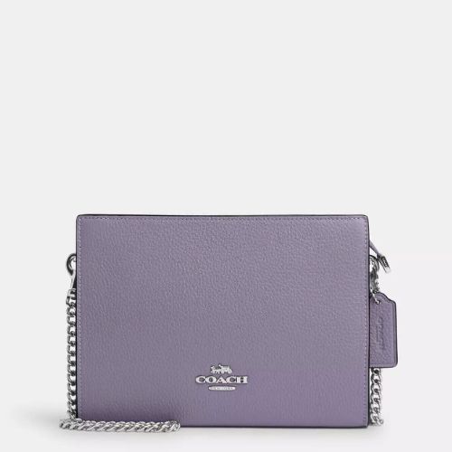 Coach Leather Slim Crossbody Violet