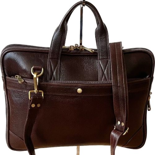 Top Grain Genuine Buffalo Leather Computer/ Laptop Bag For Men/Women