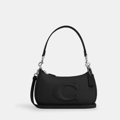 Coach Leather Teri Shoulder Bag In Black