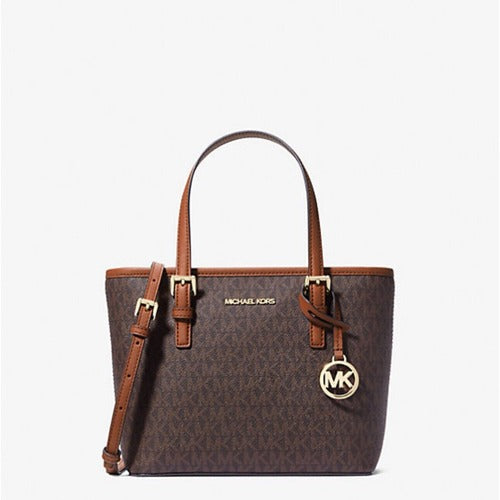 Michael Kors Jet Set Travel XS Carryall Convertible Brown Bag