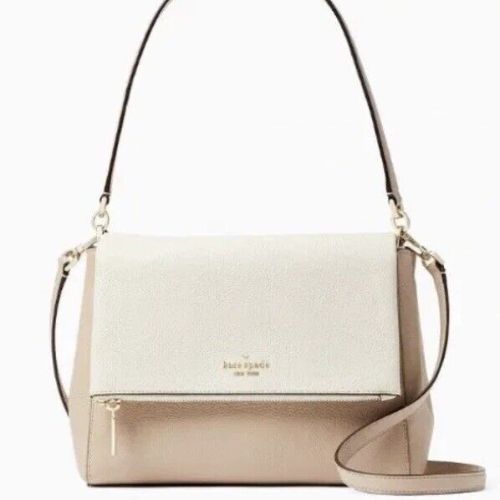 Kate Spade Leila Colorblock Leather Flap Shoulder Bag/Crossbody K6762