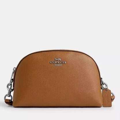 Coach Leather Madi Crossbody Medium Bag In Tan